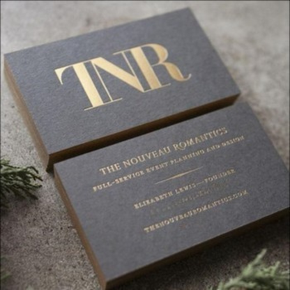 High Quality Custom Luxury Gold Foil Business Card Printing Double Sided CMYK Hot Stamped Silver/Rose Gold Logo Thick Cotton Art Paper Premium Visiting Card Printing Service