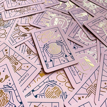 Luxury Gold Foil Name Card Printing Full Color Double Sided CMYK Custom Logo Thick Cotton Art Paper Hot Stamped Silver Rose Gold Premium Business Visiting Card Printing Service