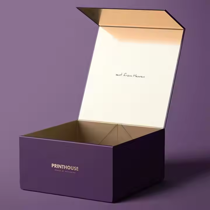 Free Sample Customized Logo Luxury Rigid Cardboard Gift Box Magnetic Flip Premium Brand Packaging Box