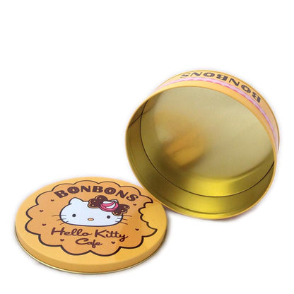 Round Danish Butter Cookies Biscuit Metal Tin Box Custom Logo Food Grade Recyclable Tinplate For Cookie Chocolate Holiday Gift Pack