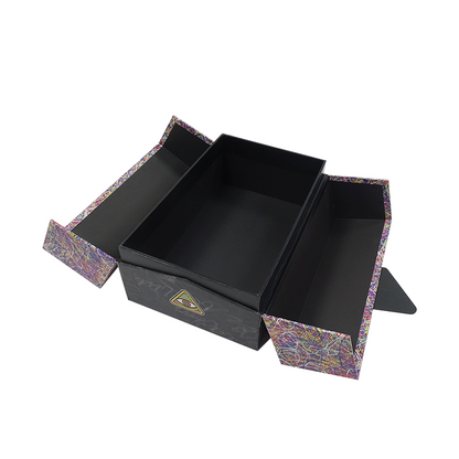 Luxury Hard Cardboard Book Flip Box Custom Logo Magnetic Book-Shaped Rigid Gift Box Recyclable Flip Top Packaging For Perfume Jewelry Cosmetics