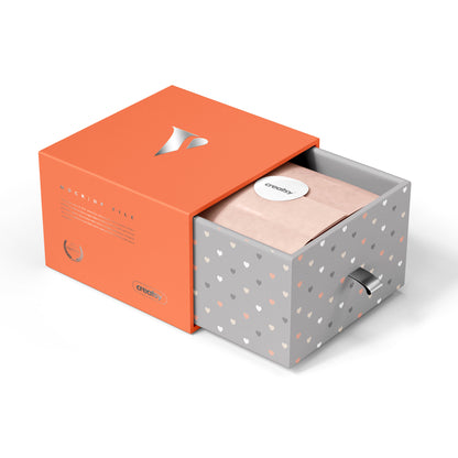Custom Logo Jewelry Necklace Drawing Cardboard Sliding Drawer Box Recyclable Rigid Paper Gift Packaging Box For Ring Earring Bracelet Pendant Jewelry