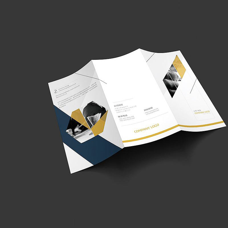 Factory Professional Customized Folded Manual Leaflet Printing Full Color CMYK Product Instruction Pamphlet Advertising Flyer Custom Logo Foldable Brochure Printing Service