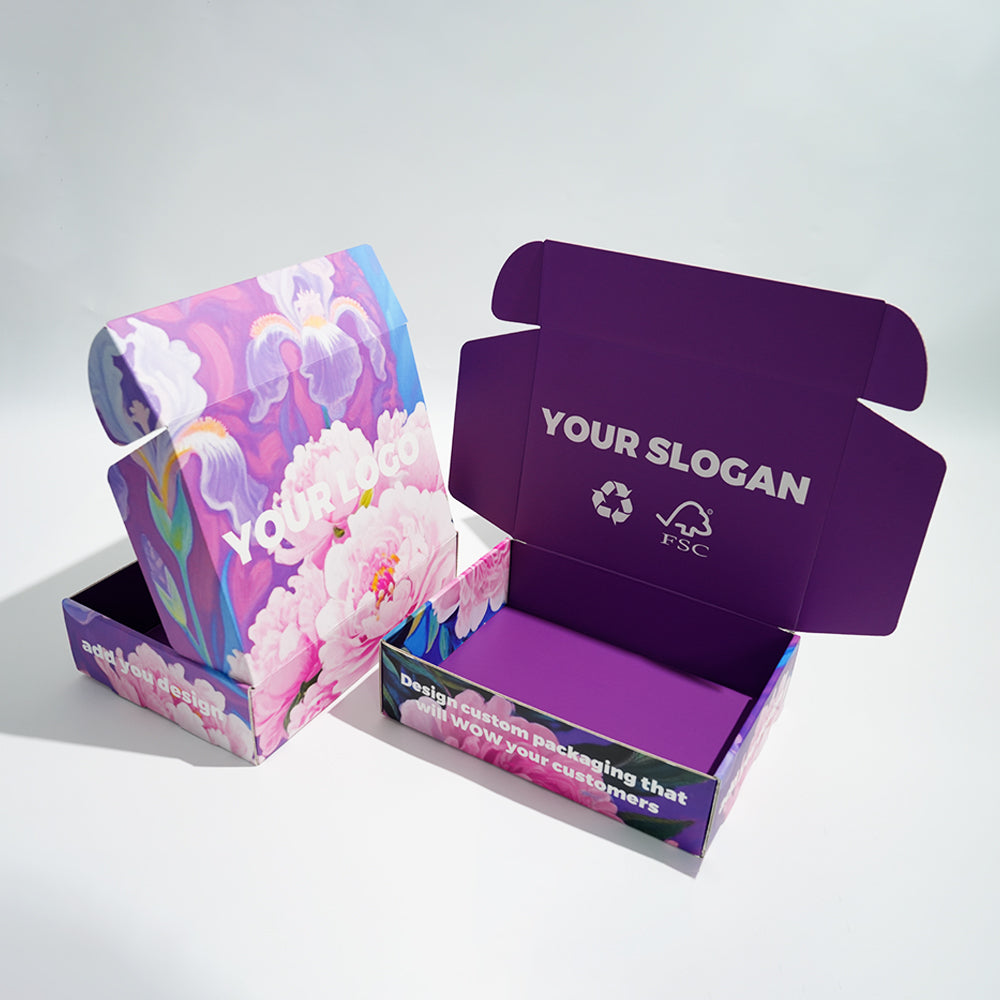 Custom Printed Postal Standard Corrugated Airplane Mailing Box Recyclable Foldable Apparel Cosmetic Jewelry International Shipping Packaging Custom Logo Size Contact Us For Postal E-commerce Mailer Box Solutions