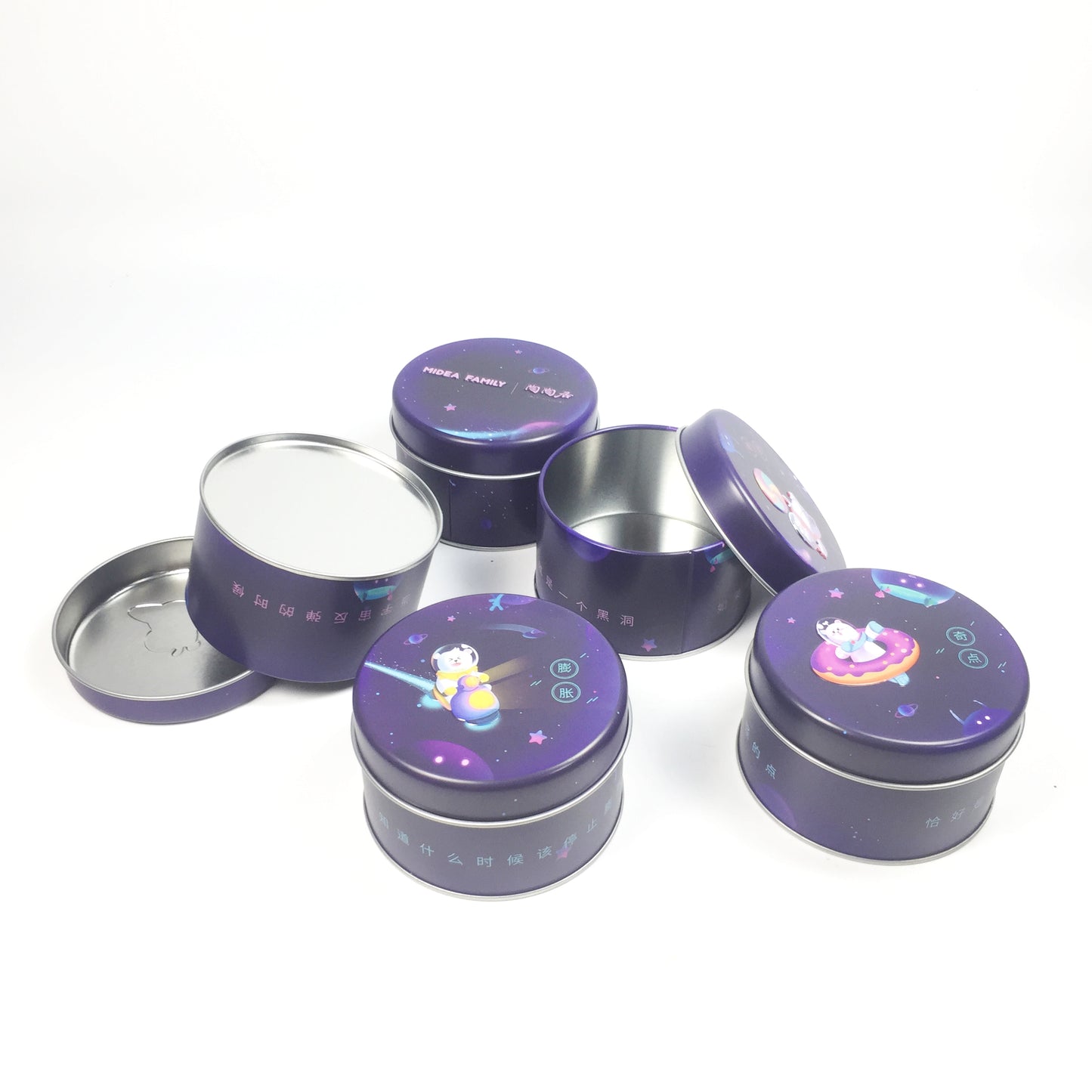 Customized Round Shape Colourful Mini Tin Box Custom Logo Food Grade Metal Can For Mint Candy Lip Balm Jewelry Gift Pack