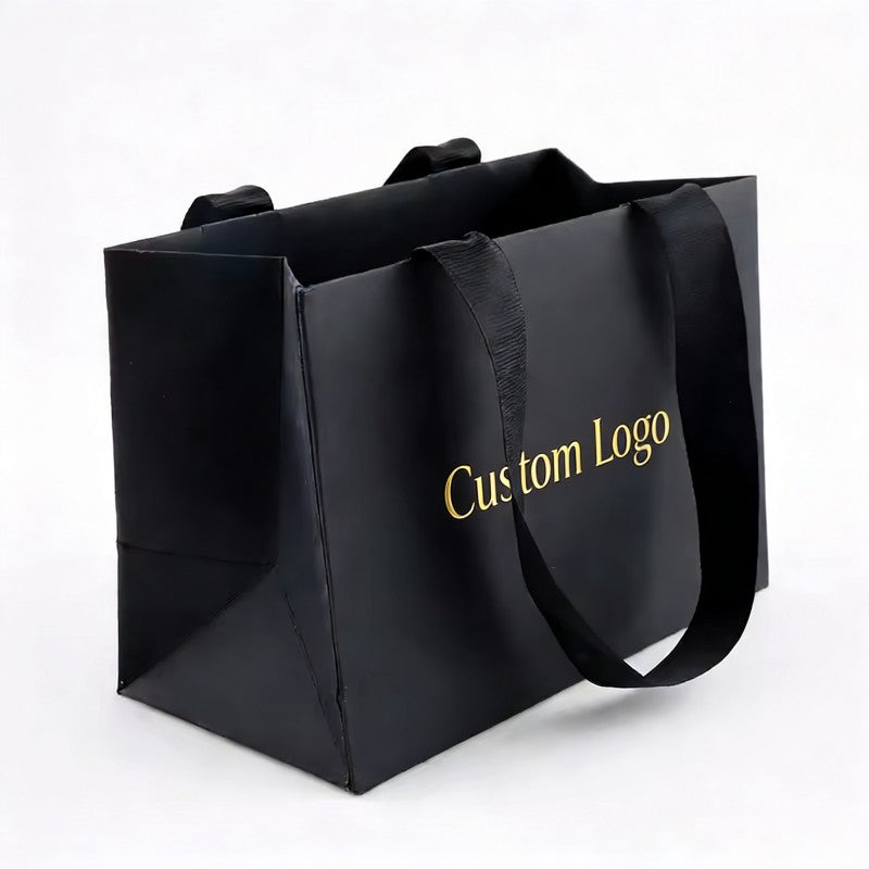 Factory Direct Classic Supermarket Paper Bags Eco Recyclable Custom Logo For Grocery Fruit Vegetable Retail Takeaway Pack