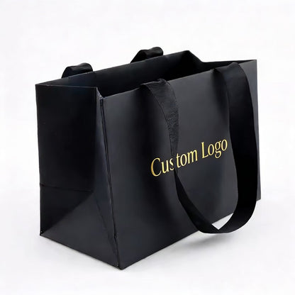 Factory Direct Classic Supermarket Paper Bags Eco Recyclable Custom Logo For Grocery Fruit Vegetable Retail Takeaway Pack