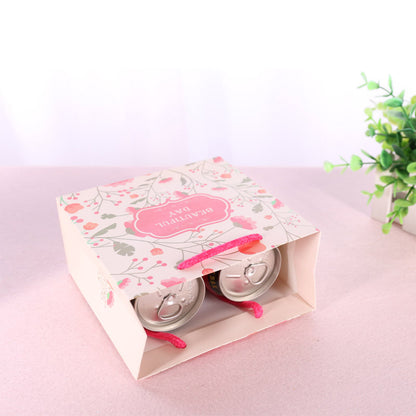 Eco Wholesale New Product New Year Paper Gift Bag Recyclable Custom Logo For Spring Festival Holiday Candy Snack Gift Pack