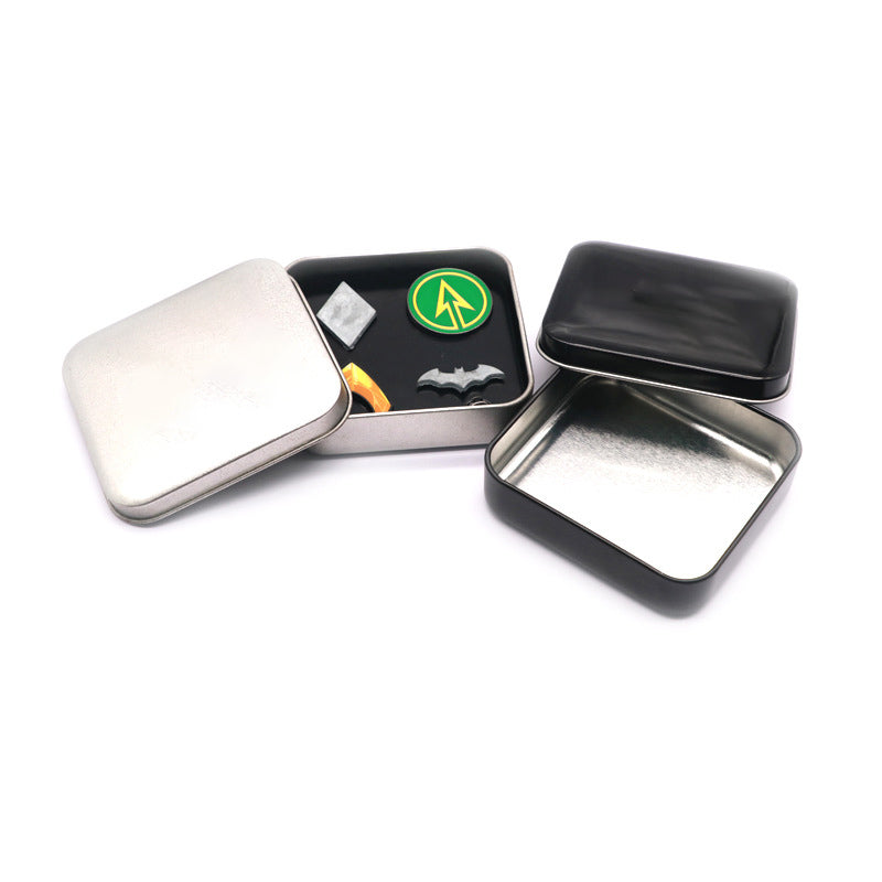 Versatile Square Tin Box Customizable Storage Custom Logo Recyclable Tinplate Metal Case For Tea Candy Hardware Jewelry Gift Pack