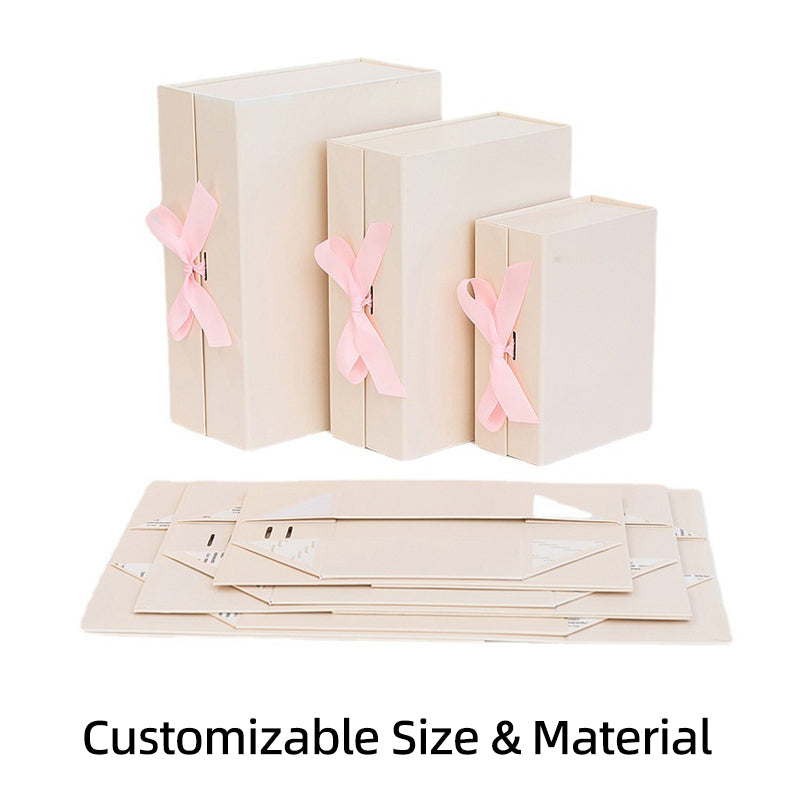 Customizable Luxury Collapsible Magnetic Rigid Gift Box Flat Pack Velvet EVA Lined Cosmetic Jewelry Apparel Wine Packaging Custom Logo Size Contact Us For Bespoke Fold Luxury Gift Packaging Solutions