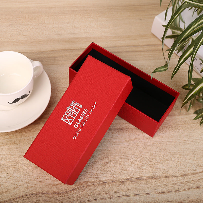 Heaven And Earth Cover Rigid Sunglasses Gift Box Flock EVA Lined Eyewear Birthday Gift Packaging Custom Logo Size Contact Us For Custom Eyeglass Box Solutions
