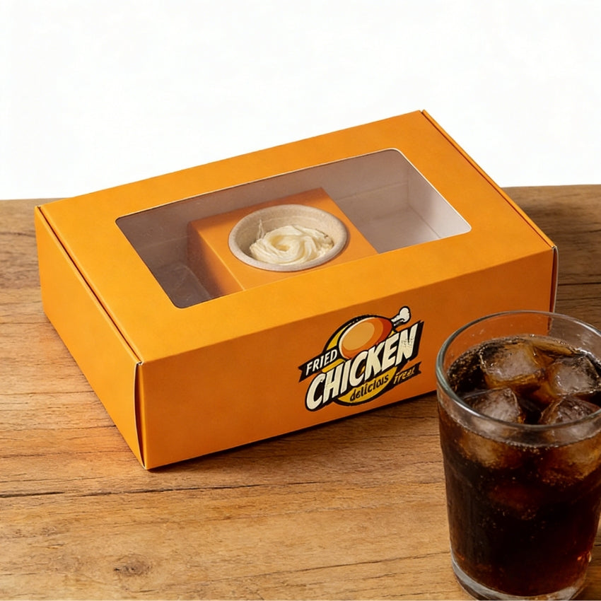 Factory Custom Burger Fried Chicken French Fries Combo Box Food Grade Greaseproof Divided Takeout Paper Box Custom Logo For Fast Food Restaurant Delivery Catering