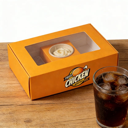 Factory Custom Burger Fried Chicken French Fries Combo Box Food Grade Greaseproof Divided Takeout Paper Box Custom Logo For Fast Food Restaurant Delivery Catering