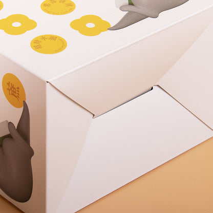 Custom Printed Square Kraft Corrugated Box Recyclable E Flute Shipping Carton Custom Logo Foldable Gift Packaging For E-commerce Cosmetic Food Delivery