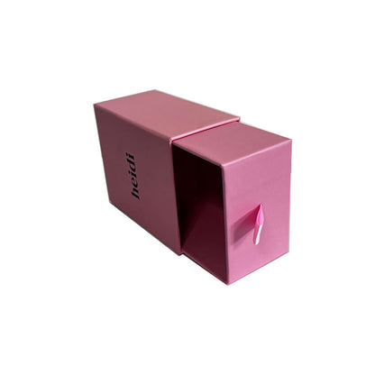Custom Logo Square Crystal Jewelry Gift Box Recyclable Rigid Heaven Earth Cover Paper Box Luxury Packaging For Ring Necklace Earring Wedding Jewelry
