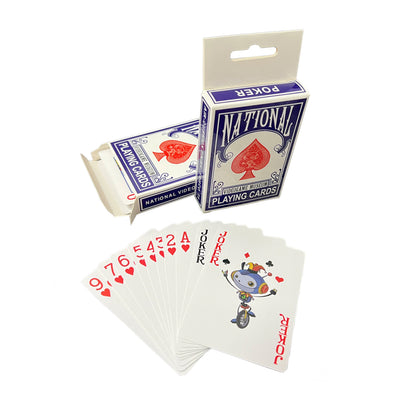 Custom Printed Playing Card Case With Window Food Grade Cardboard Tuck Box Custom Logo Poker Tarot Game Card Storage Packaging For Gift Collection