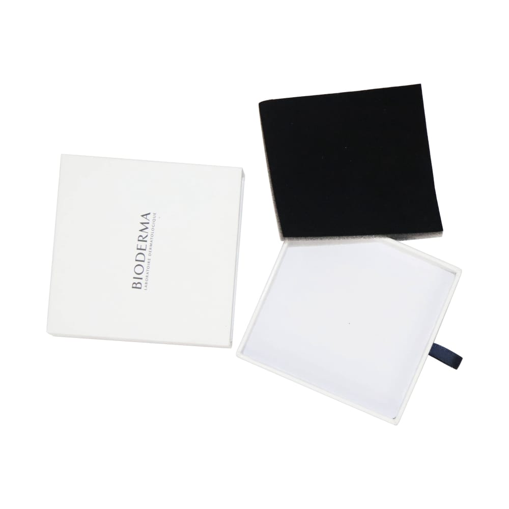 Customizable Recyclable Rigid Cardboard Heaven And Earth Cover Jewelry Box Flock EVA Lined Ring Necklace Earring Packaging Custom Logo Size Contact Us For Eco-Friendly Jewellery Box Solutions