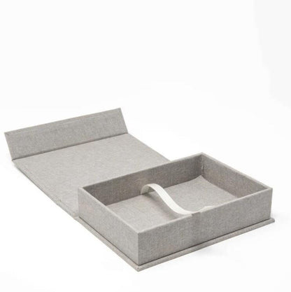 Custom Luxury Small Magnetic Flip Rigid Photo Storage Box Flat Pack Flock Lined Polaroid Photo Album Card Packaging Custom Logo Size Contact Us For Memory Picture Storage Box Solutions