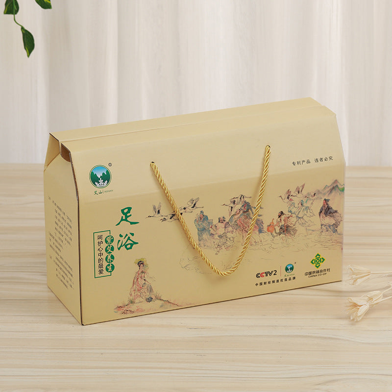 Customised Portable 5 KG Corrugated Cardboard Box Recyclable Kraft Carton With Handle For Fruit Vegetable Seafood Gift Agricultural Packaging