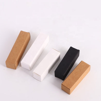 Custom Neutral Small Black Paper Box Custom Logo Matte Recyclable Foldable Mini Cardboard Packaging Box For Jewelry Cosmetic Small Accessories