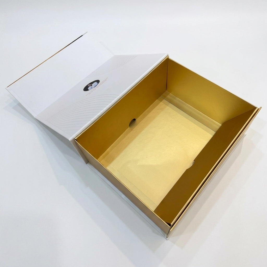 Custom Logo Luxury Premium Foldable Festive Magnetic Rigid Gift Box Flat Collapsible Flip Lid Box Full CMYK Print Holiday Christmas Wedding New Year Hamper Packaging OEM Wholesale