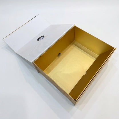 Custom Logo Luxury Premium Foldable Festive Magnetic Rigid Gift Box Flat Collapsible Flip Lid Box Full CMYK Print Holiday Christmas Wedding New Year Hamper Packaging OEM Wholesale