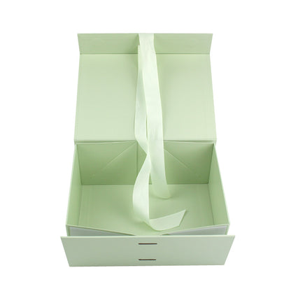 Wholesale Custom Made Foldable Paper Gift Box Recyclable Flat Pack Magnetic Rigid Cardboard Cosmetic Jewelry Apparel Packaging Custom Logo Size Contact Us For Collapsible Gift Box Solutions