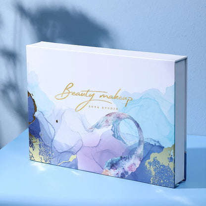 Custom Hard Cardboard Rigid Magnet Box Luxury Flip Magnetic Closure Gift Box Full CMYK Logo Print Cosmetic Jewelry Watch Perfume Packaging Flat Foldable OEM Wholesale