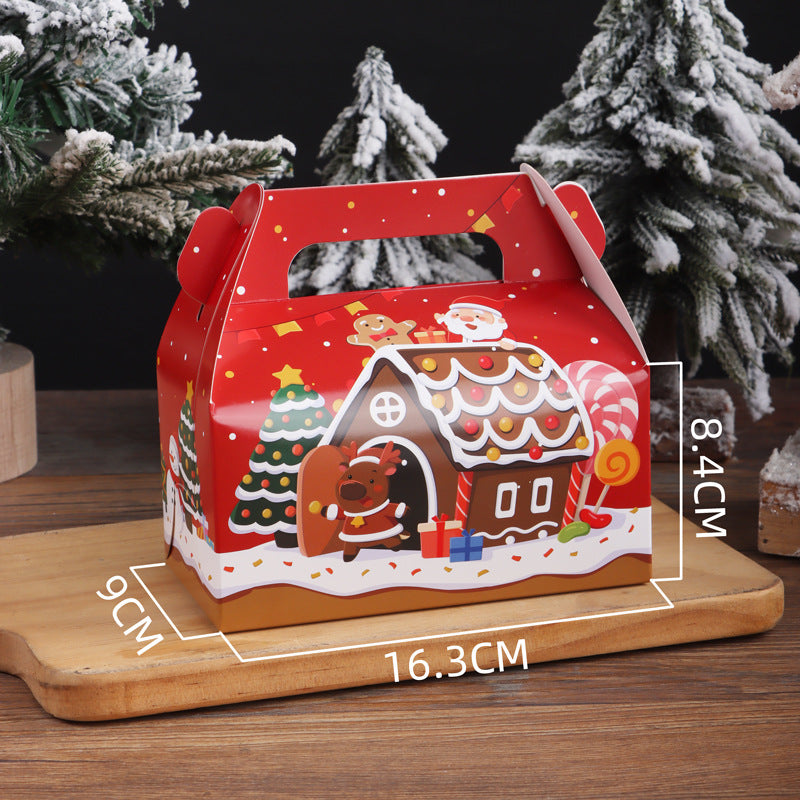 Food Grade Custom Printed Paper Cake Box Recyclable Foldable Bakery Takeaway Packaging Box With Optional Window Handle For Mousse Cupcake Birthday Dessert