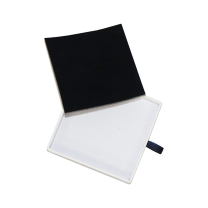 Customizable Recyclable Rigid Cardboard Heaven And Earth Cover Jewelry Box Flock EVA Lined Ring Necklace Earring Packaging Custom Logo Size Contact Us For Eco-Friendly Jewellery Box Solutions