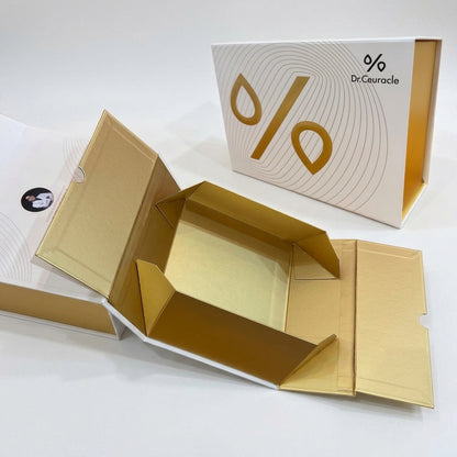 Custom Logo Luxury Premium Foldable Festive Magnetic Rigid Gift Box Flat Collapsible Flip Lid Box Full CMYK Print Holiday Christmas Wedding New Year Hamper Packaging OEM Wholesale