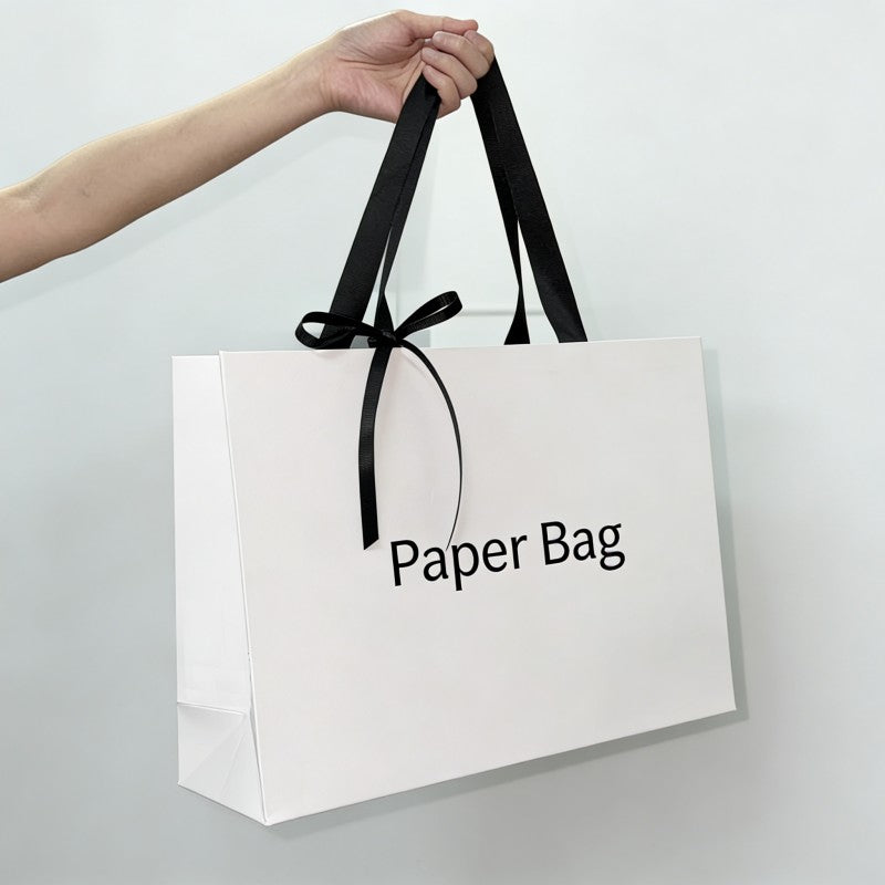 Factory Direct Classic Supermarket Paper Bags Eco Recyclable Custom Logo For Grocery Fruit Vegetable Retail Takeaway Pack