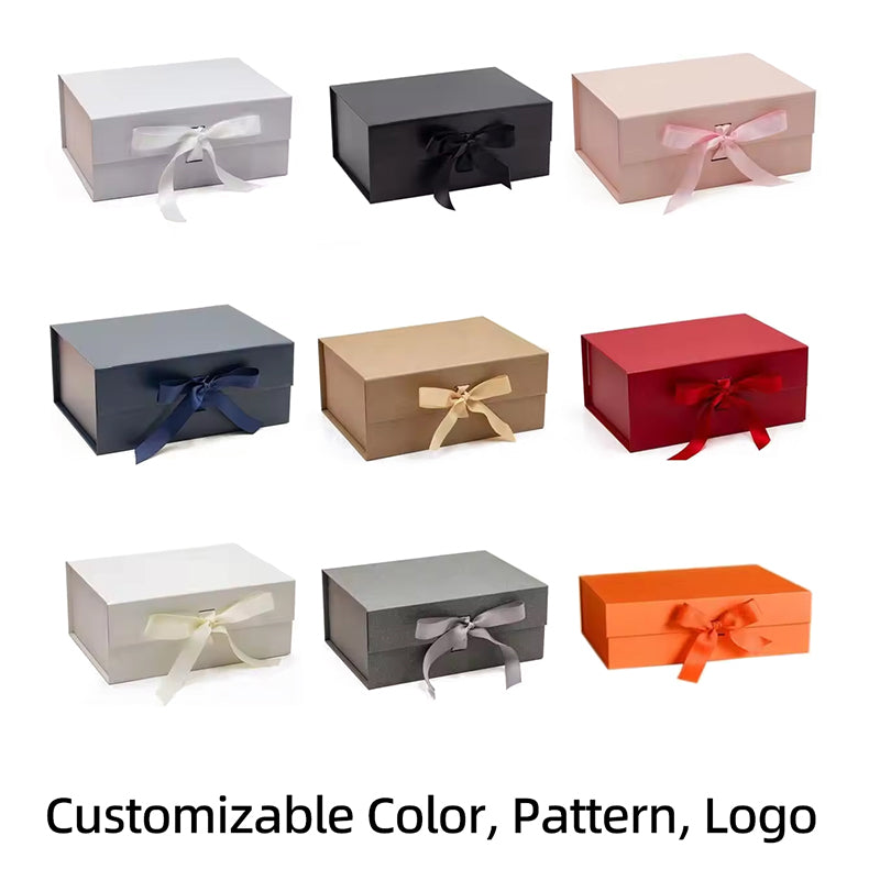 Customizable Luxury Collapsible Magnetic Rigid Gift Box Flat Pack Velvet EVA Lined Cosmetic Jewelry Apparel Wine Packaging Custom Logo Size Contact Us For Bespoke Fold Luxury Gift Packaging Solutions
