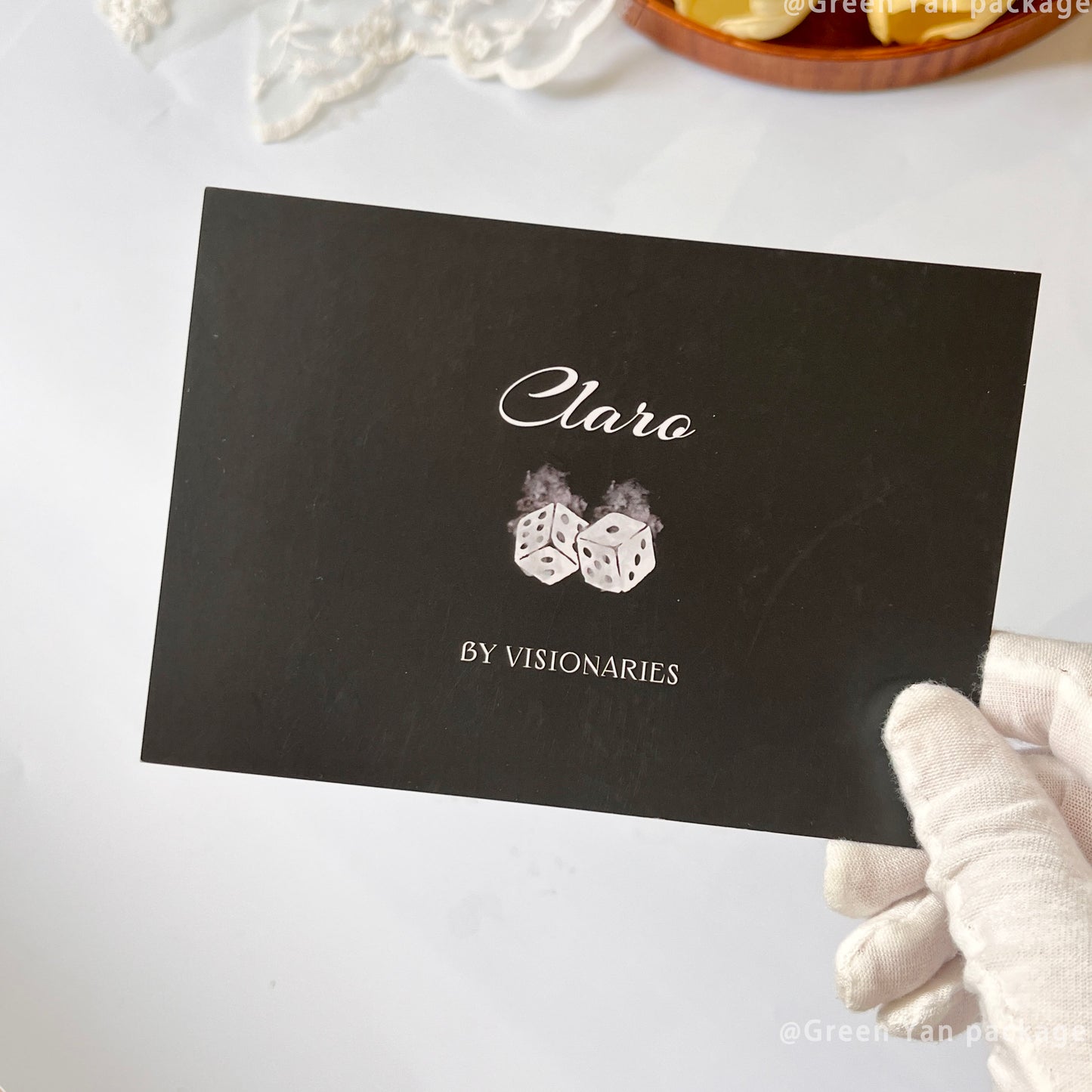 Factory Wholesale Custom Personalized Brand Logo Card Printing Gold Foil Embossed Thick Matte Paper Business Thank You Insert Card OEM ODM Printing Service