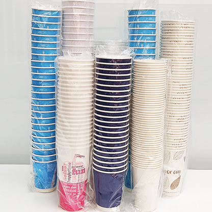 4oz Disposable Mini Tasting Paper Cups Free Custom Logo Design Food Grade Single Wall Espresso Sample Hot Drink Paper Cup With PP/CPLA Lids Wholesale OEM