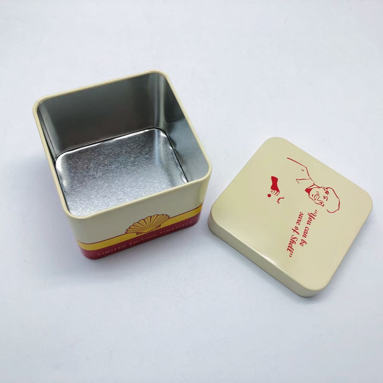 Metal Tin Watch Storage Box Custom Logo Recyclable Tinplate Metal Case For Wristwatch Jewelry Gift Packaging