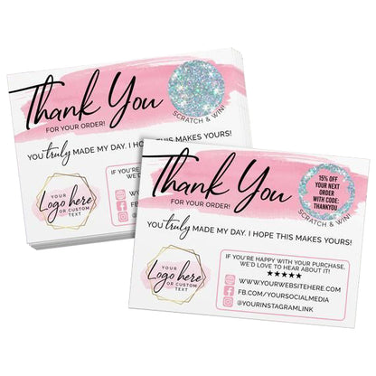 Personalized Printing Logo Party Scratch Off Win Cards Custom Printed Promotional Lottery Ticket Thank You Gift Scratch Game Card For Event Retail Business OEM Wholesal