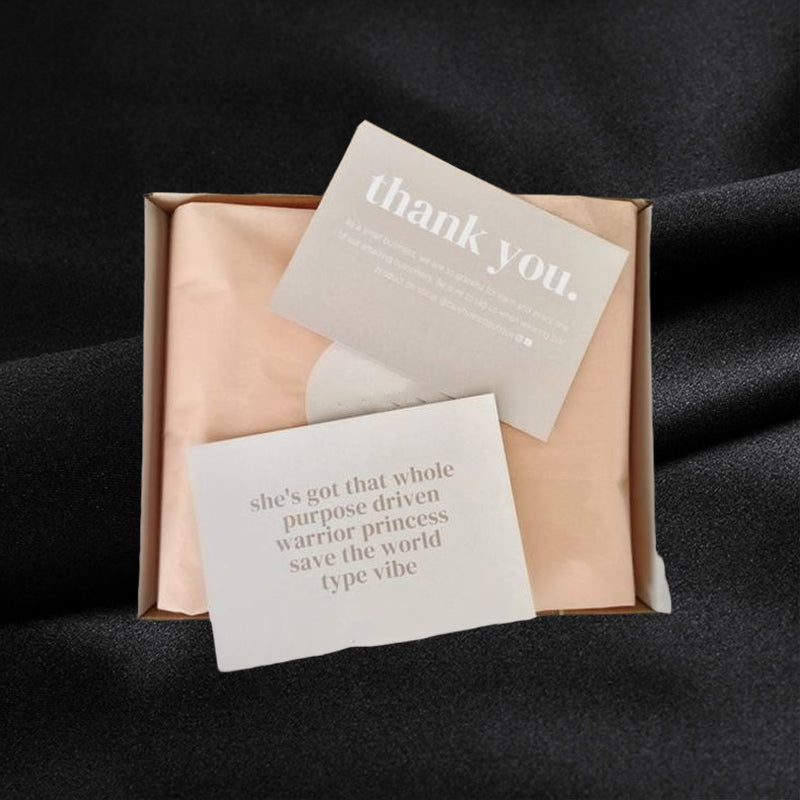 Custom Logo Business Thank You Cards Full Color CMYK Printing Gold Foil Matte Thick Cardstock Small Business Packaging Insert Visiting Card Wholesale Printing Service