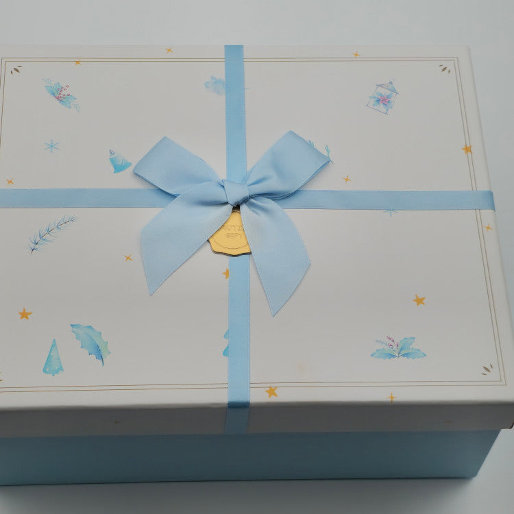 Square Exquisite Heaven and Earth Cover Rigid Gift Box Custom Logo Recyclable Two-Piece Paper Packaging Box For Jewelry Cosmetic Holiday Gifts