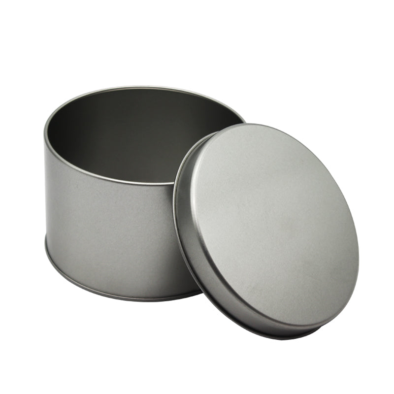 Food Grade Custom Logo Round Empty Tin Box Recyclable Metal Can For Tea Cookie Candy Cosmetic Gift Packaging