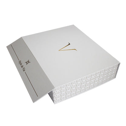 New Design Custom Cardboard Collapsible Magnetic Rigid Gift Box Flat Pack Velvet EVA Lined Cosmetic Jewelry Apparel Wine Packaging Custom Logo Size Contact Us For New Style Fold Luxury Gift Box Solutions