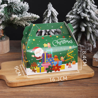 Food Grade Custom Printed Paper Cake Box Recyclable Foldable Bakery Takeaway Packaging Box With Optional Window Handle For Mousse Cupcake Birthday Dessert