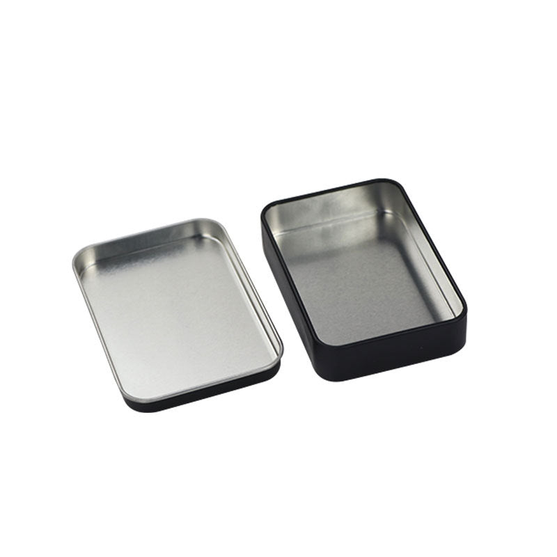 Versatile Square Tin Box Customizable Storage Custom Logo Recyclable Tinplate Metal Case For Tea Candy Hardware Jewelry Gift Pack