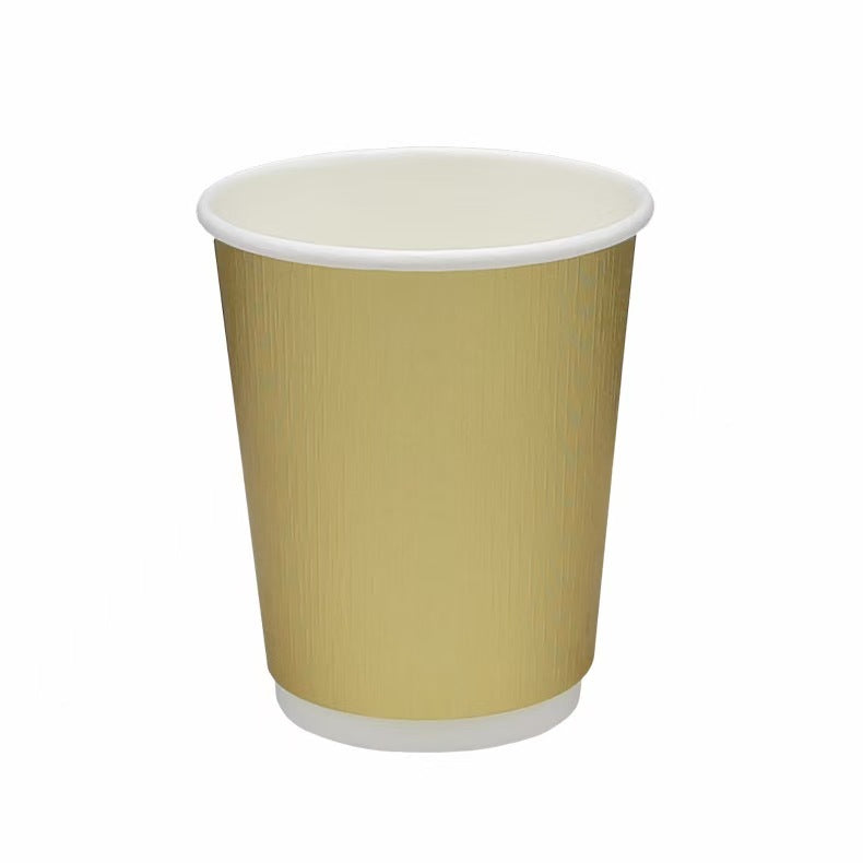 500ml Disposable Paper Coffee Milk Tea Cup Custom Logo Printing Food Grade Single/Double Wall PE/PLA Waterproof Takeaway Beverage Cups With PP/CPLA Lids OEM Wholesale