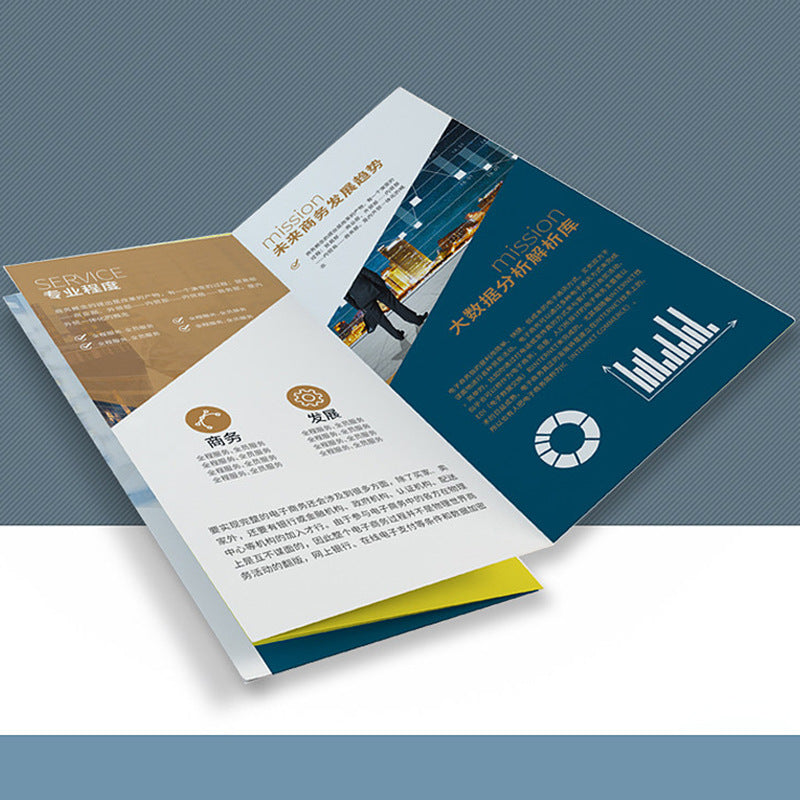 Factory Professional Customized Folded Manual Leaflet Printing Full Color CMYK Product Instruction Pamphlet Advertising Flyer Custom Logo Foldable Brochure Printing Service