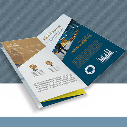 Factory Professional Customized Folded Manual Leaflet Printing Full Color CMYK Product Instruction Pamphlet Advertising Flyer Custom Logo Foldable Brochure Printing Service