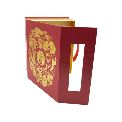 Premium Portable Health Supplement Gift Packaging Rigid Magnetic Paper Box Custom Logo For Vitamin Collagen Bird's Nest Wellness Gift