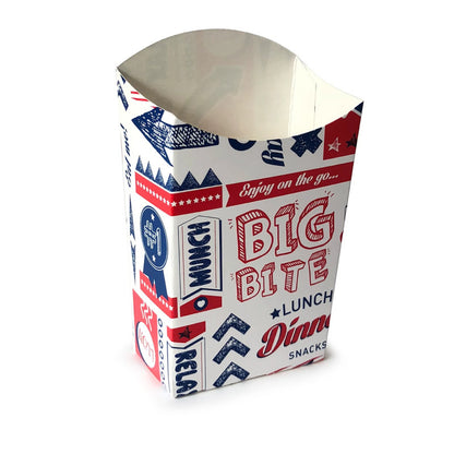Cheap Cone Shape Brown Kraft French Fry Paper Cone Food Grade Greaseproof Disposable Snack Holder With Sauce Pocket Custom Logo For Fast Food Restaurant Takeaway