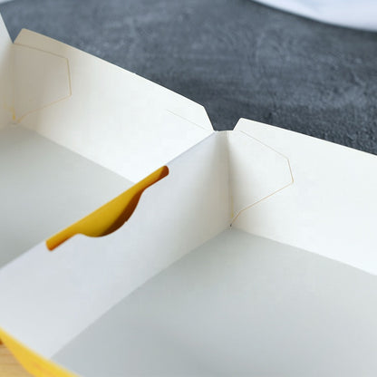 ZJPACK Custom Printed Hamburger Paper Box Food Grade Greaseproof Disposable Clamshell Takeout Carton Custom Logo For Fast Food Restaurant Burger Delivery