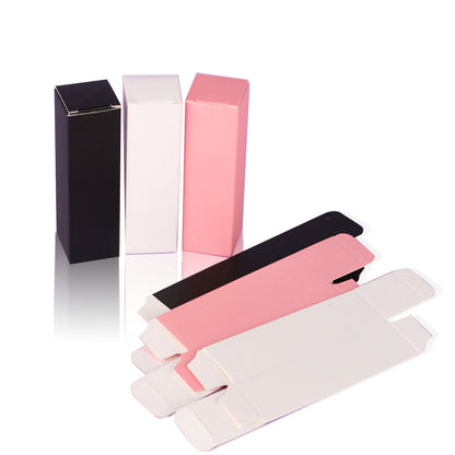 Custom Neutral Small Black Paper Box Custom Logo Matte Recyclable Foldable Mini Cardboard Packaging Box For Jewelry Cosmetic Small Accessories